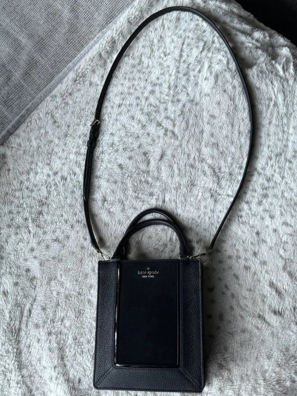 kate spade Lena Suede Mini Tote Black